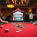 Playing poker at QQMacan with vibrant chips and exciting casino atmosphere