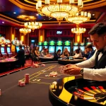 Exciting casino experience featuring 88i with vibrant poker tables, roulette, and enticing games.