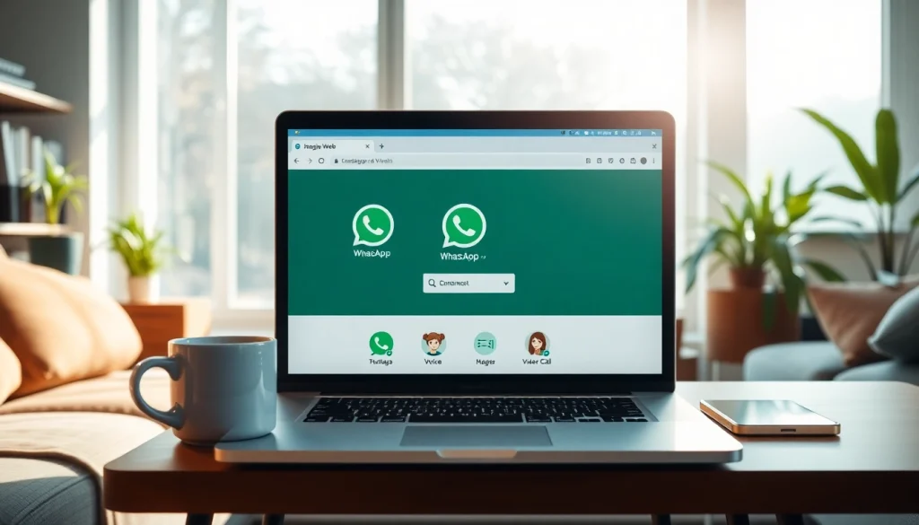 在现代工作区中，快连官网突出显示的 WhatsApp 网页版通信功能。