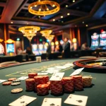 Engage in luxury gambling at VB88 casino with vibrant poker tables and exciting slot machines.