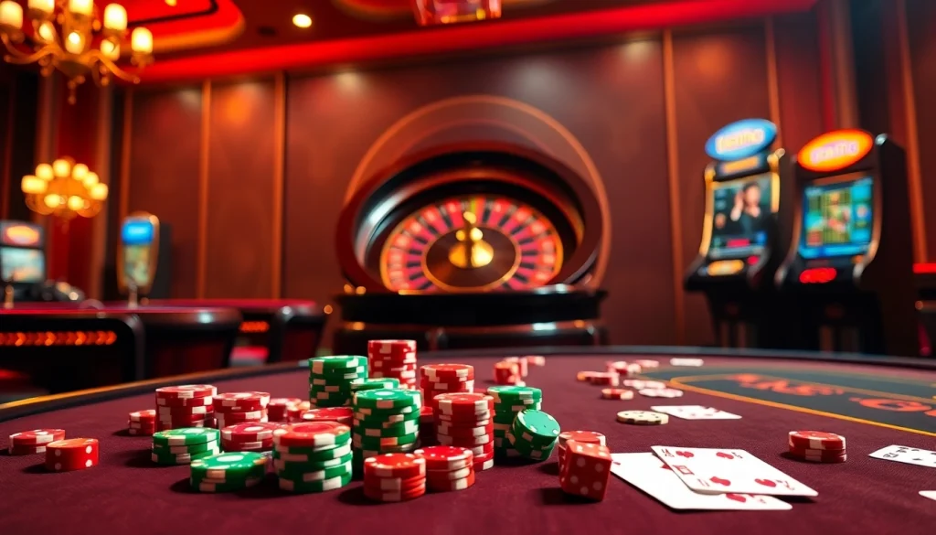 Engage in high-stakes gameplay at MM88.directory with vibrant casino visuals and exciting gaming elements.