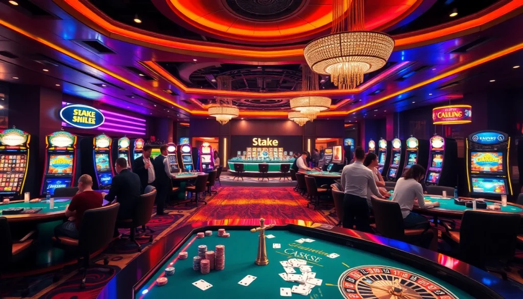 התחברו למשחקים מרתקים בקזינו Stake, עם שולחנות צבעוניים ושחקנים נלהבים.
