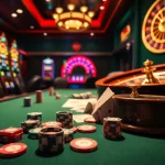 Experience thrilling gameplay at Boosterjp with vibrant casino tables and slot machines.