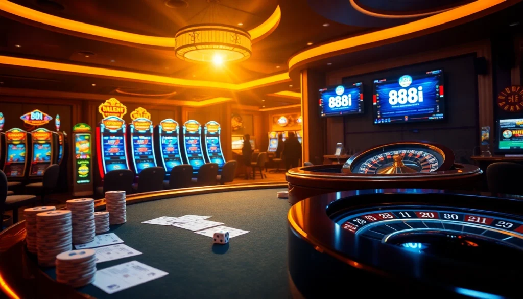 Experience the excitement of gambling at 88i with vibrant tables and thrilling games.
