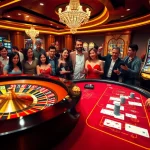 Players enjoying the excitement of RR88 casino games at a luxury table.