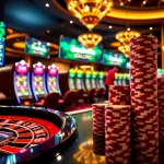 Experience thrilling games at the online casino link 88i, featuring vibrant gaming tables and slot machines.