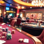 Experience thrilling poker games at FLY88 with vibrant chips, cards, and players.