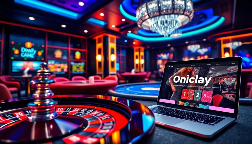 Experience the thrill of Onicplay with an engaging casino atmosphere featuring roulette and poker.