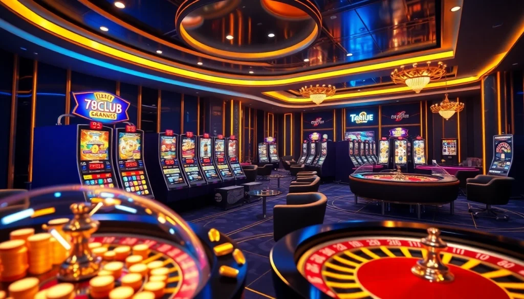 Experience thrilling online gaming at 789CLUB through vibrant slot machines and exciting table games.