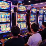 Exciting variance of players enjoying slot gacor hari ini in an immersive online casino atmosphere.