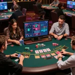 Casino MM99 players engaging in live dealer games, showcasing excitement and strategy in online gambling.