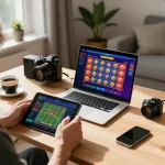 Engaging in toto slot game while betting at home in a cozy setup