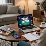 Player engaged in live dealer game at TR88, showcasing exciting online casino atmosphere