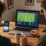 Experience snk88 online sports betting with live odds on a laptop while enjoying a strategical environment.