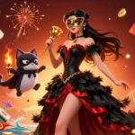 Experience thrilling gameplay in fun 79 with colorful candelabras, dynamic fish game elements, and festive decorations.