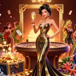 Experience thrilling gambling at c168 with an elegant casino scene showcasing luxury and excitement.