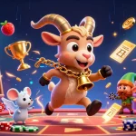 Engage with situs toto slot games as a festive Krampus creatively runs a holiday casino.