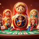 Experience thrilling poker action at F168 with adorable cartoon characters and casino elements.