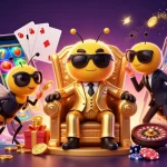 Menangkan permainan di slot88 dengan ilustrasi kasino penuh warna yang menampilkan karakter menarik.