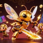 Experience thrilling gameplay at 조이카지노 with 3D elements showcasing crypto excitement and casino action.