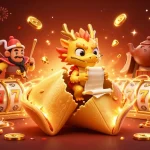 Win exciting rewards at Raja Game with thrilling slot reels and vibrant casino-themed characters.