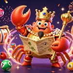 Experience big wins at slotgacor with a vibrant 3D cartoon scene filled with golden treasures and dynamic game elements.